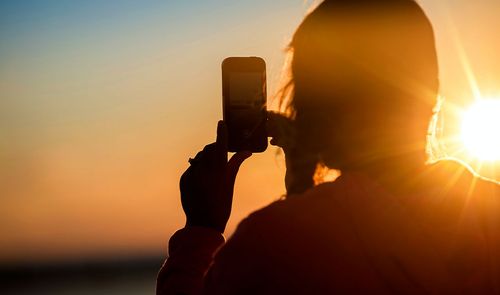 foto movil atardecer