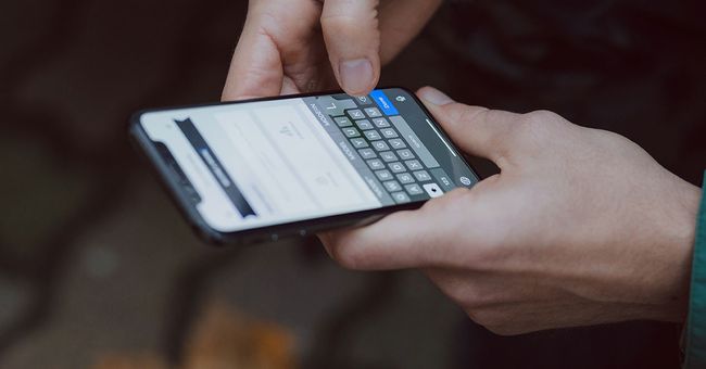teclado escribir movil mano