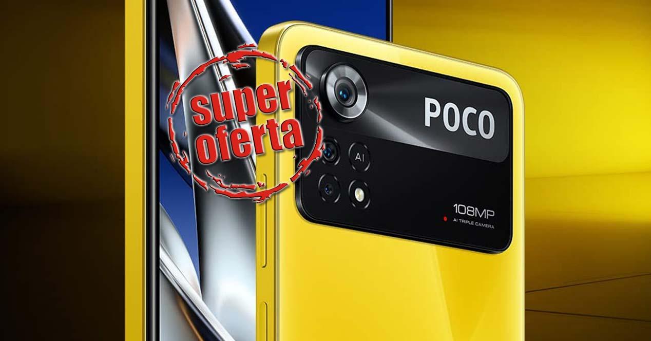POCO X4 Pro 5G con fondo y oferta