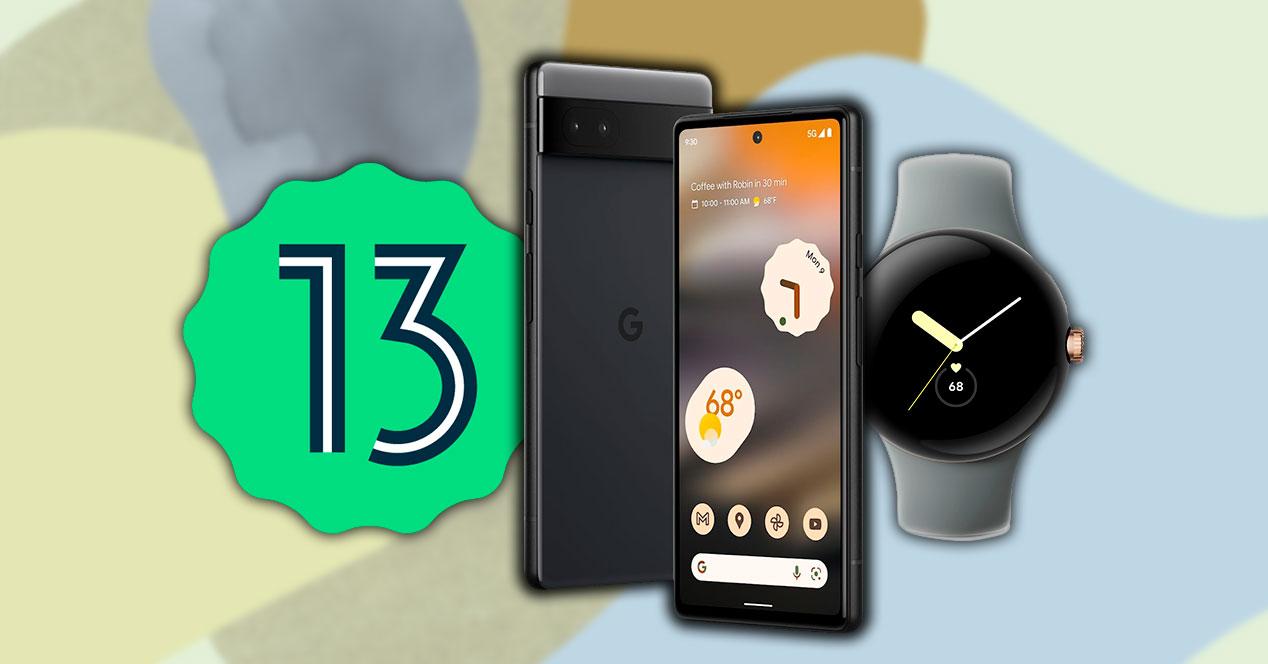 android 13 google pixel 6a pixel horloge