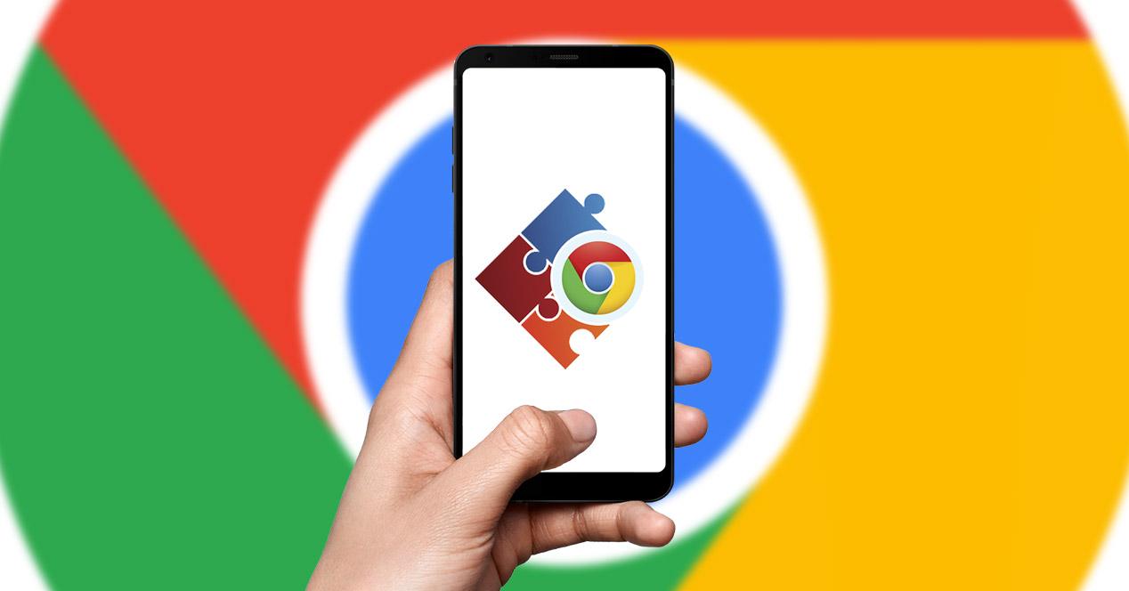 Extensões Google Chrome móvel Android