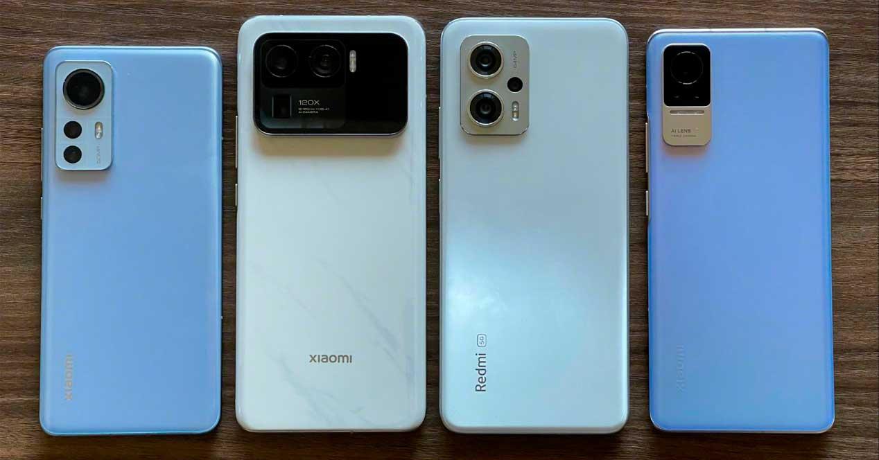 4 móviles de Xiaomi