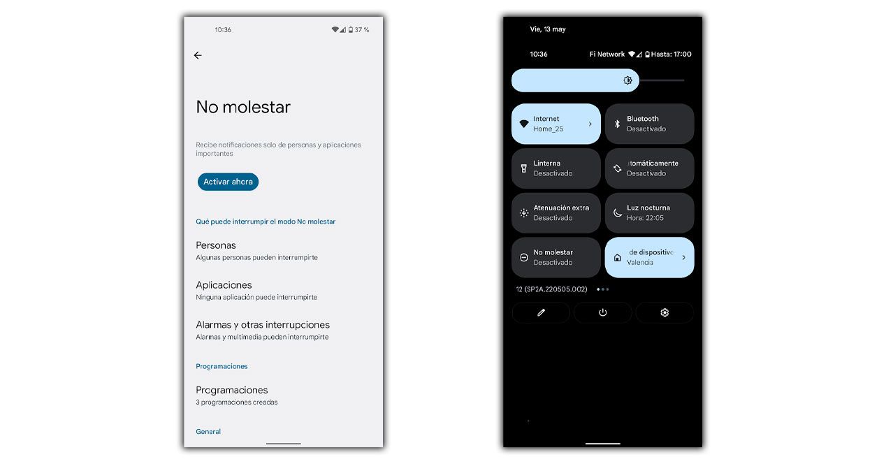 no molestar android
