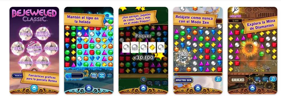 bejeweled lignende candy crush