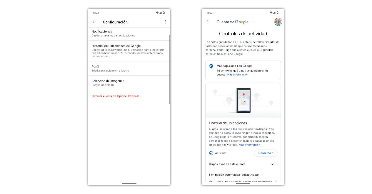 historial ubicaciones google