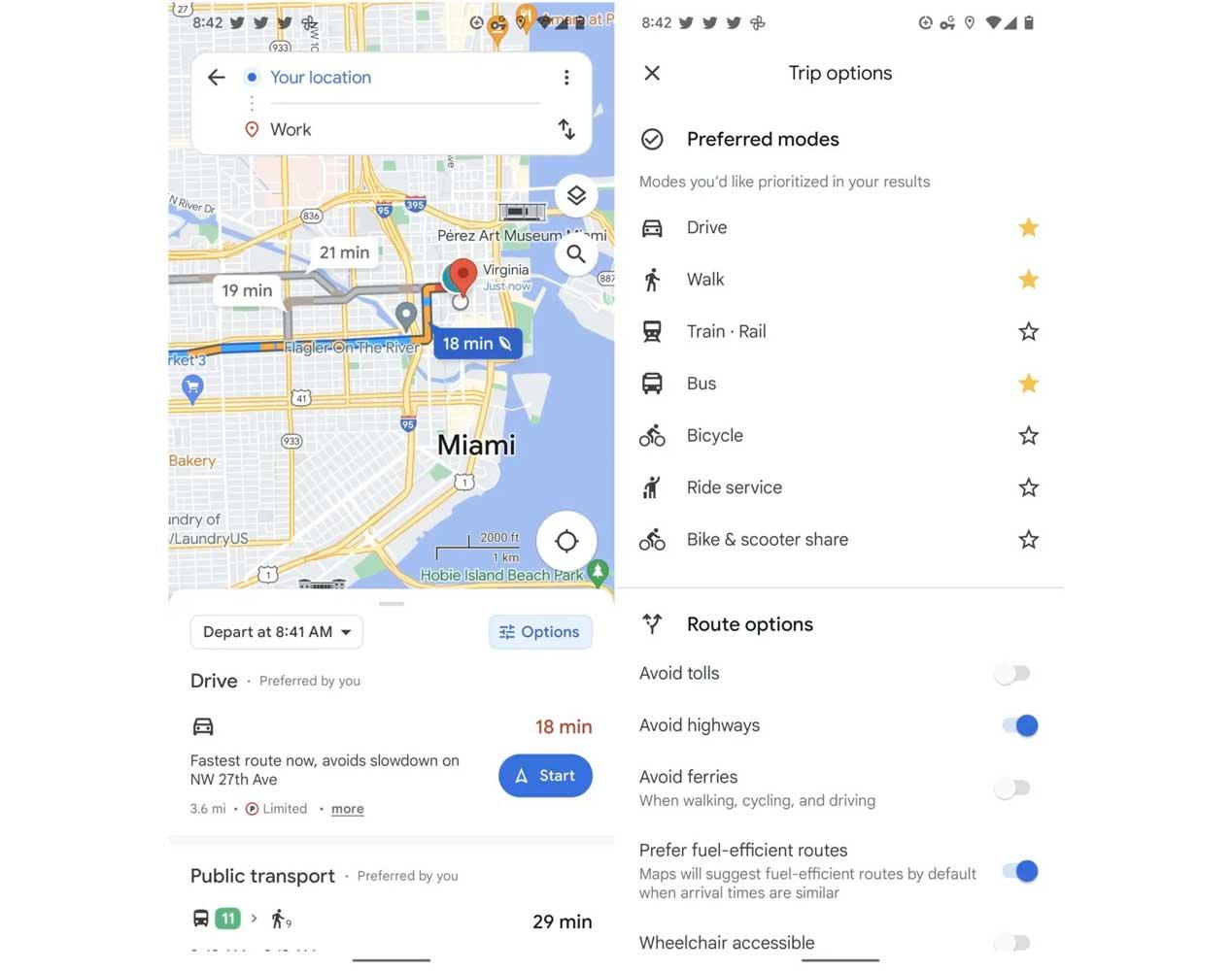 Interfaccia Google Maps