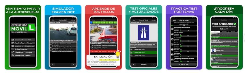 ทดสอบ teorico autoescuela app