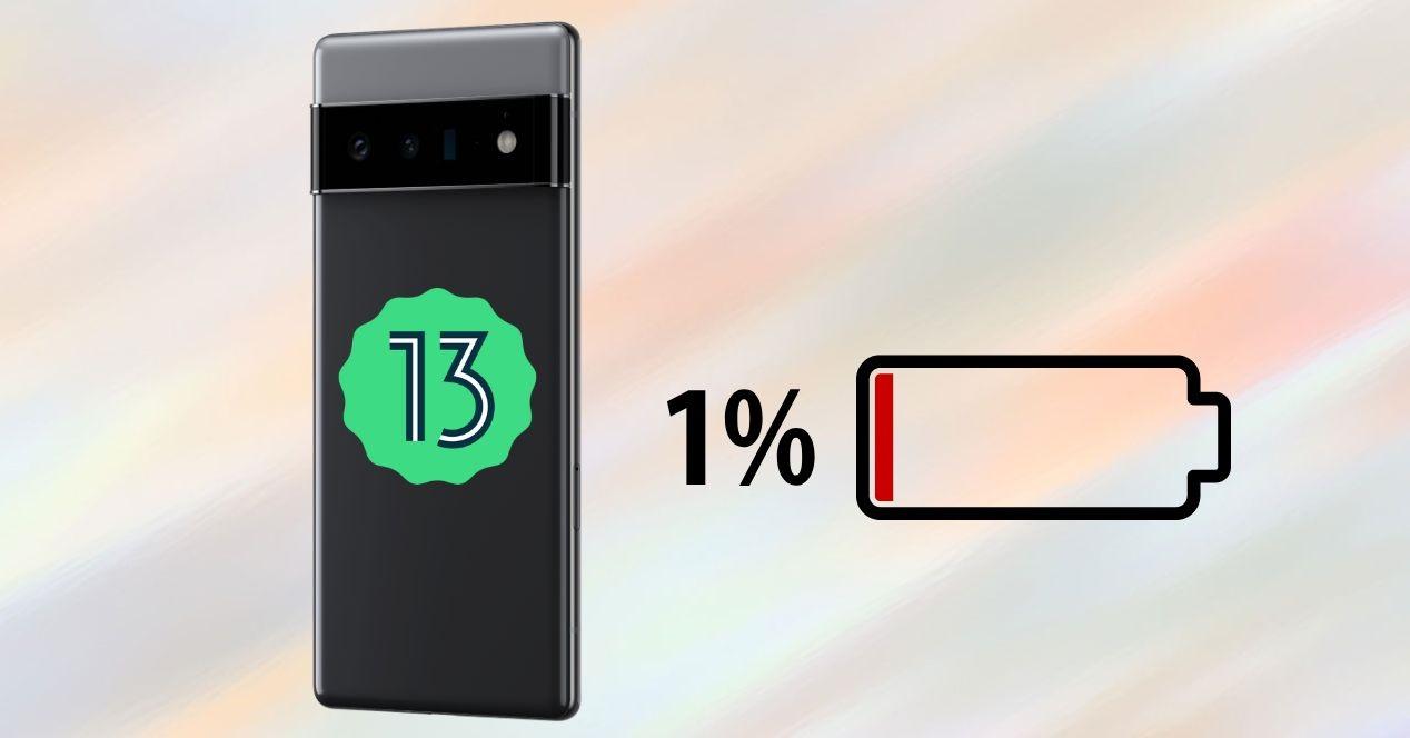problemas batería pixel 6 Android 13
