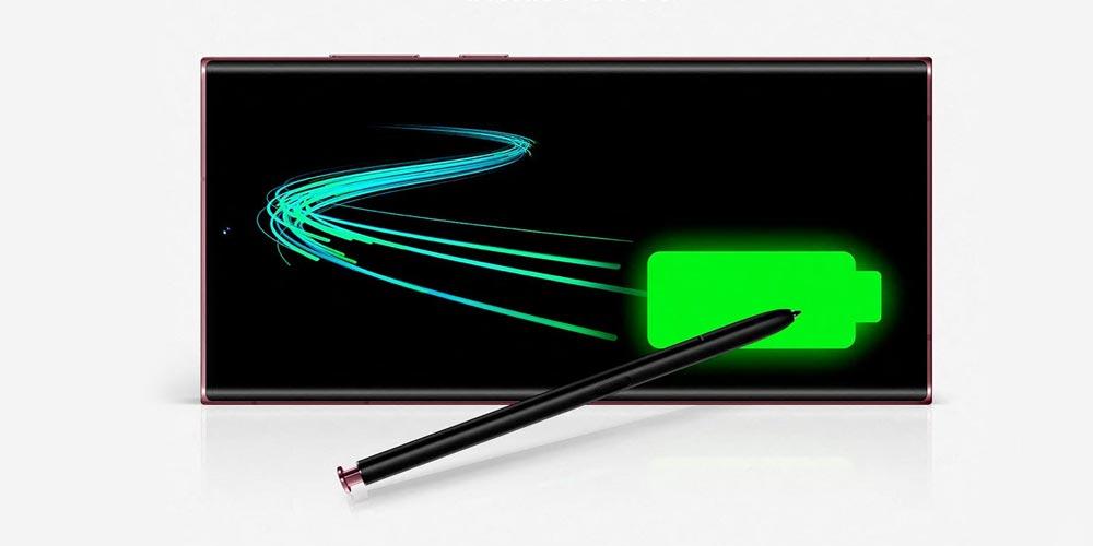 Samsung Galaxy S22 Ultra batterie et S Pen