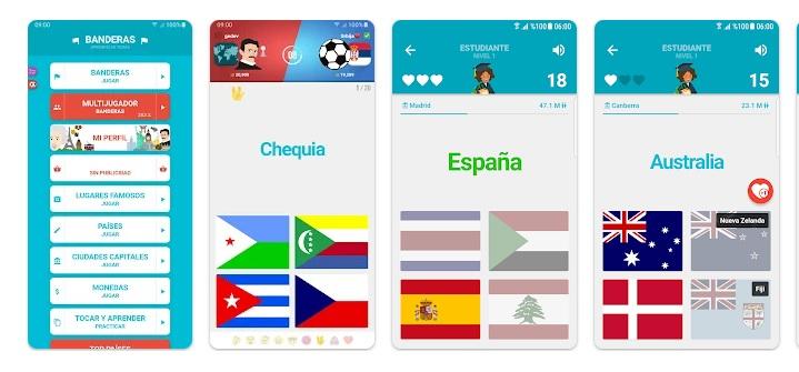 banderas e capitali app