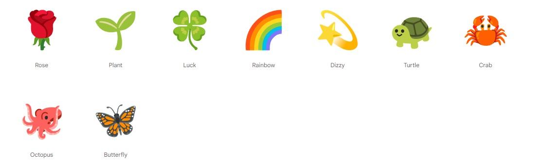 animerede emojis fra Google