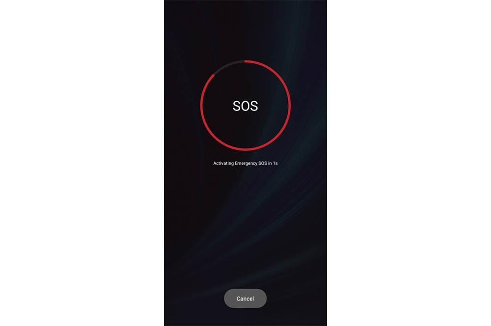 Aviso SOS emergencia Xiaomi
