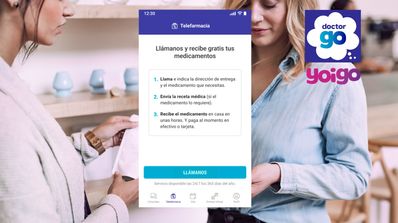 DoctorGo persona recogiendo medicamento en farmacia