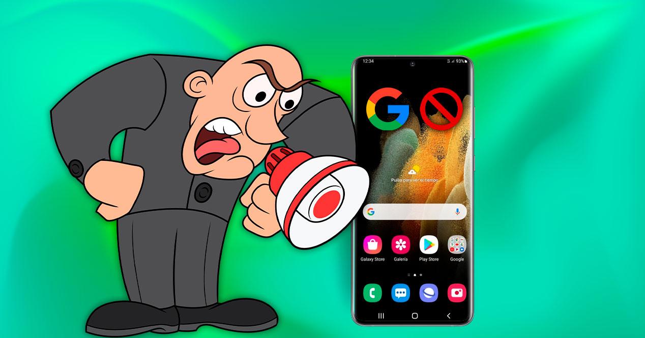 google boton eliminado android