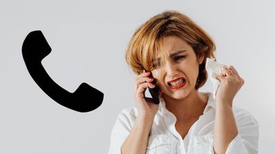 mujer telefono