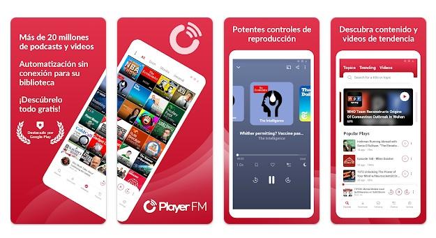 Podcast dell'app Player FM