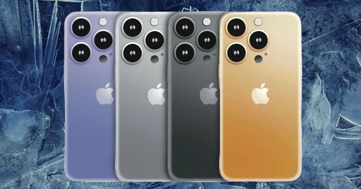 iphone 15 pro cuatro colores fantasia
