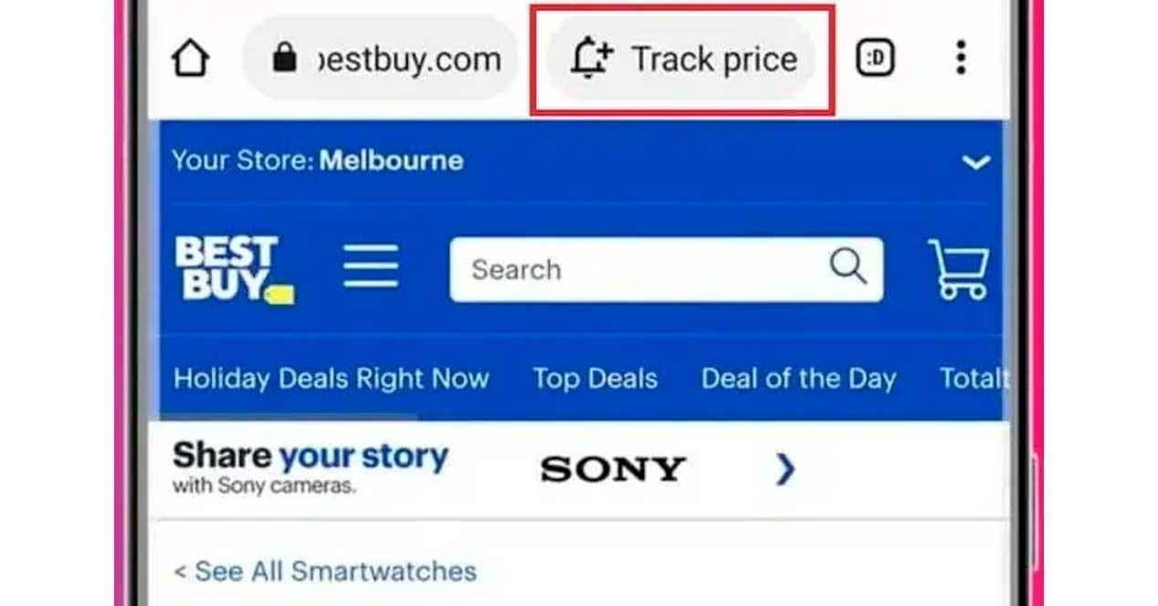 Seguimiento precios google chrome