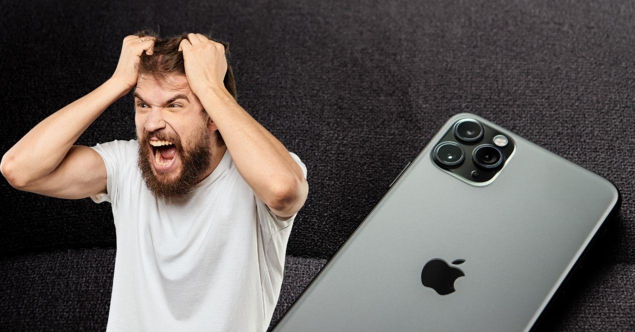 enfado con apple iphone bloquean errores
