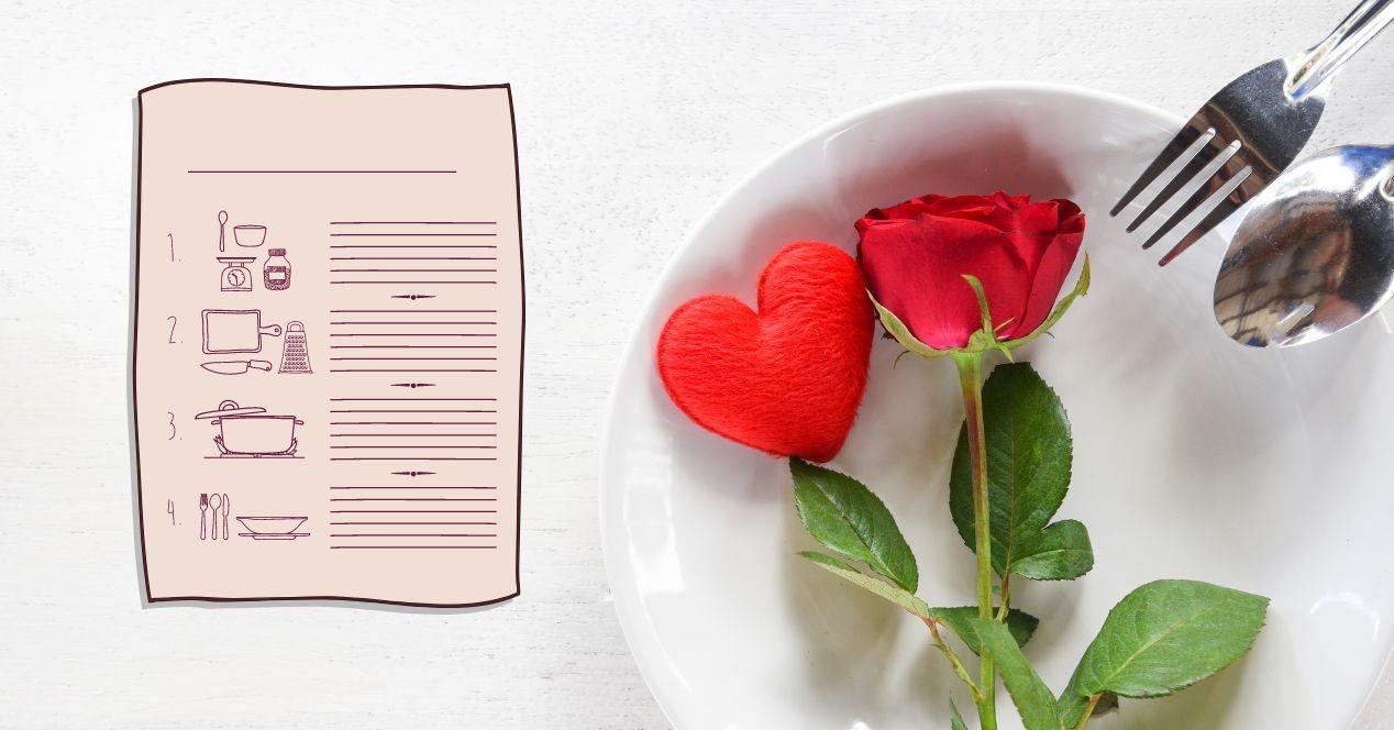 apps recetas románticas san valentin