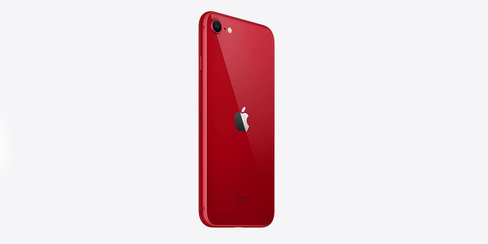 iPhone SE (2022) de color rojo