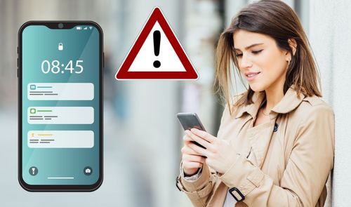 ignorar notificación móvil peligro