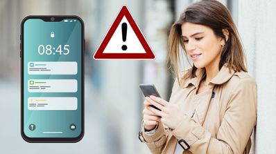 ignorar notificación móvil peligro