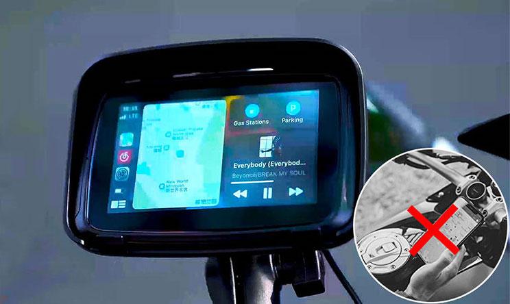 El mejor accesorio para tener Android Auto y CarPlay en tu moto