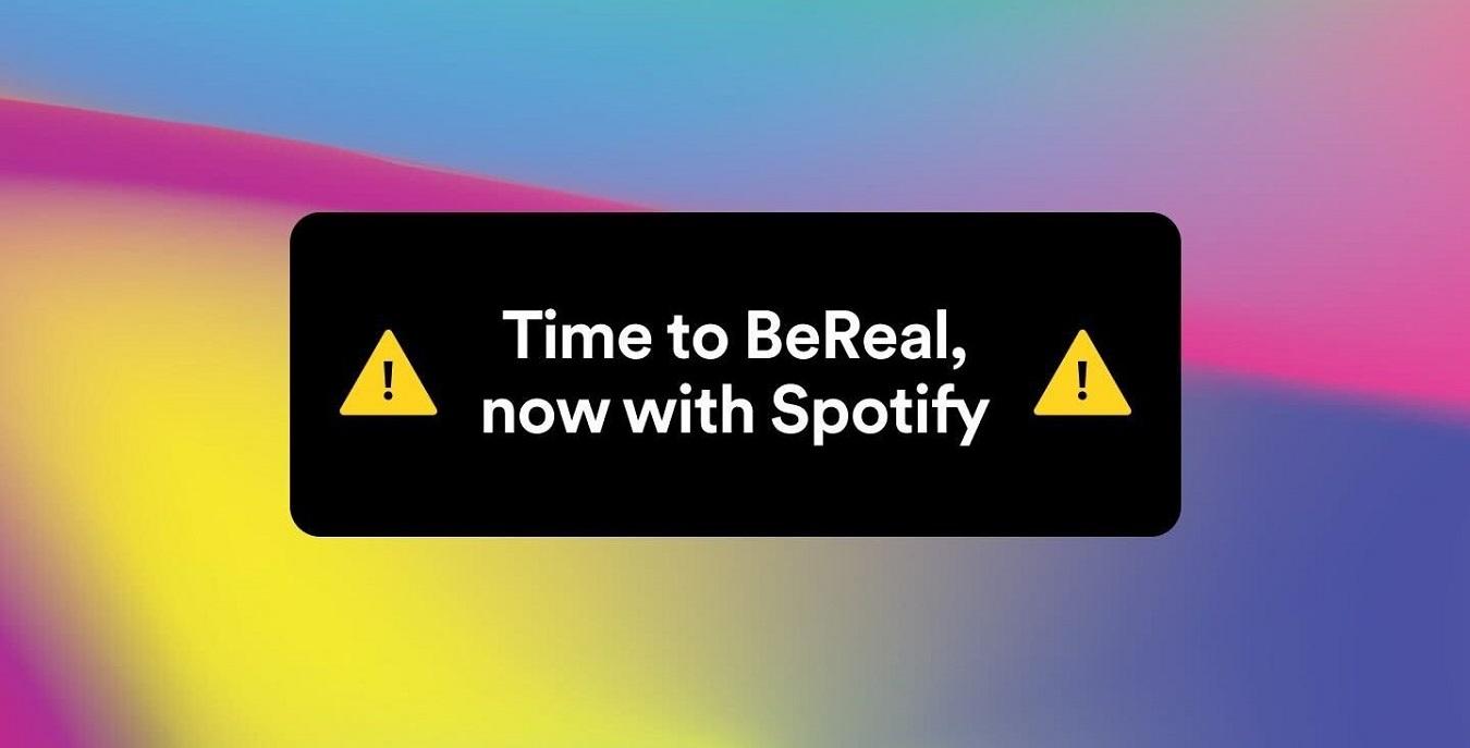 tiempo para ser real ahora en Spotify bereal