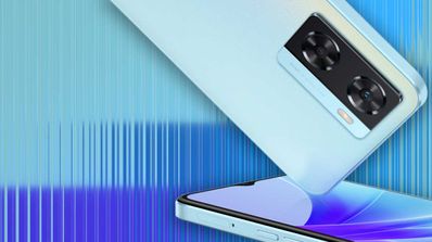OPPO A57s cámara trasera y pantalla
