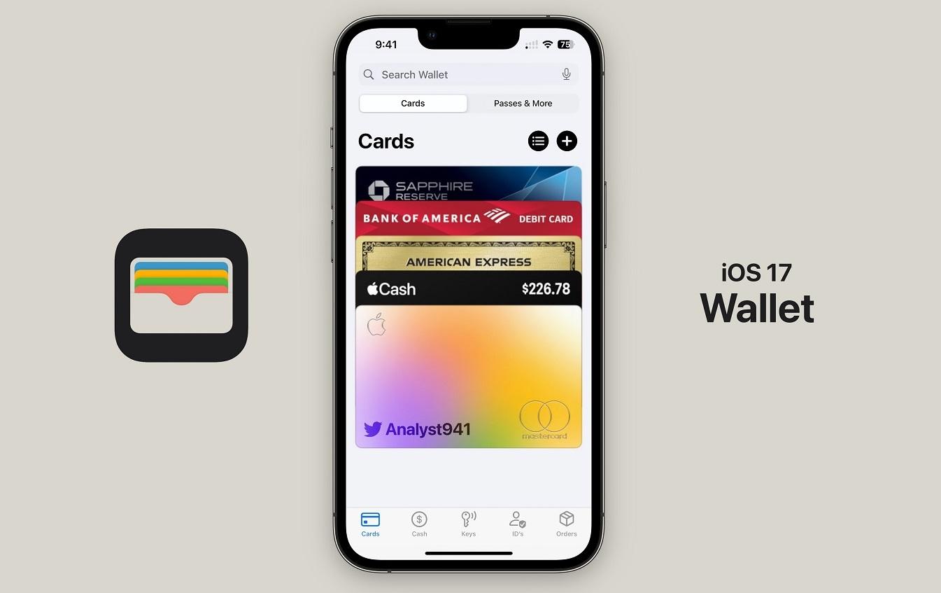 wallet app ios 17