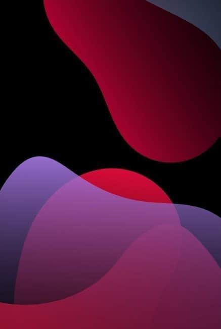 Hintergrund rot violett schwarz ios 17
