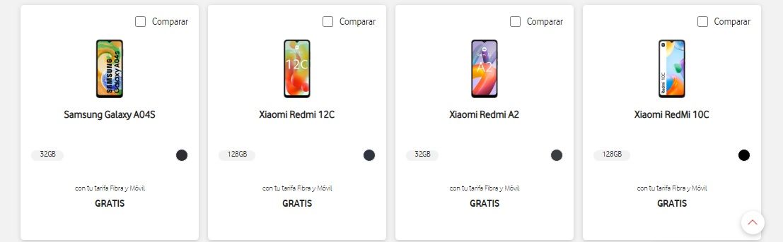 móviles Vodafone gratis
