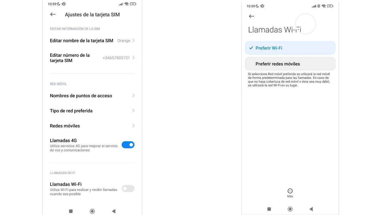 llamadas WiFi