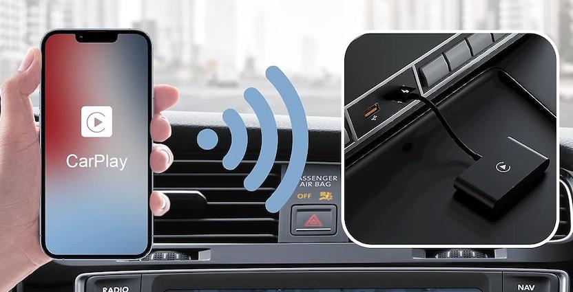 Este adaptador es lo que necesitas para tener Apple CarPlay o Android Auto  sin cables en tu coche por poco dinero