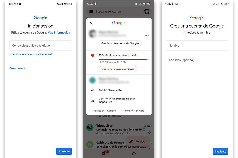 crear mail android