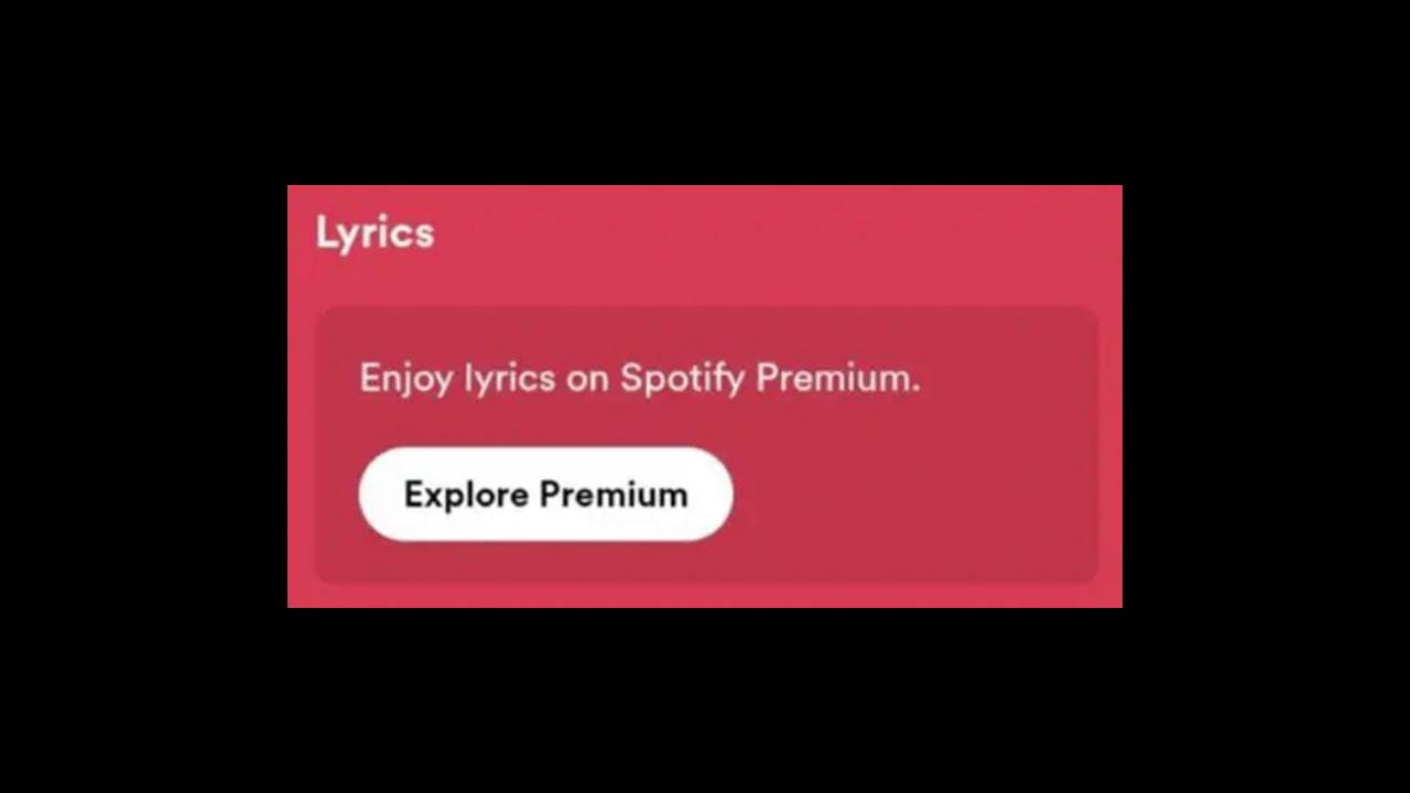 letras Spotify Premium