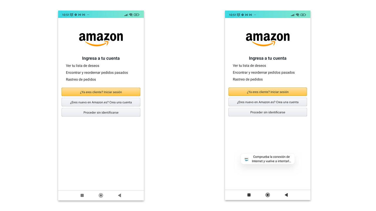 problemi di accesso ad Amazon