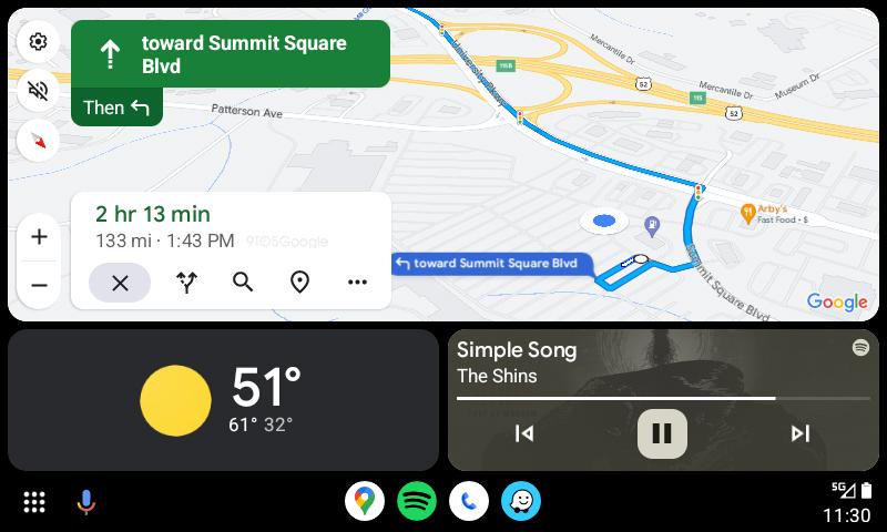 nuevo diseño Google maps Android auto