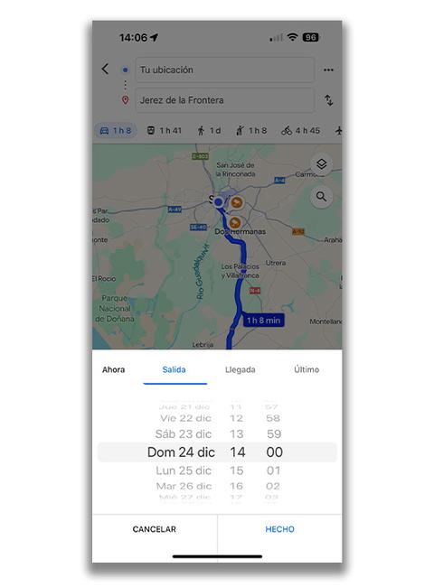 planificar viaje google maps