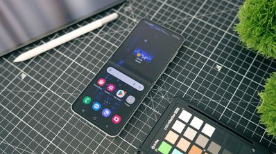 samsung galaxy z flip5 retro pantalla abierta