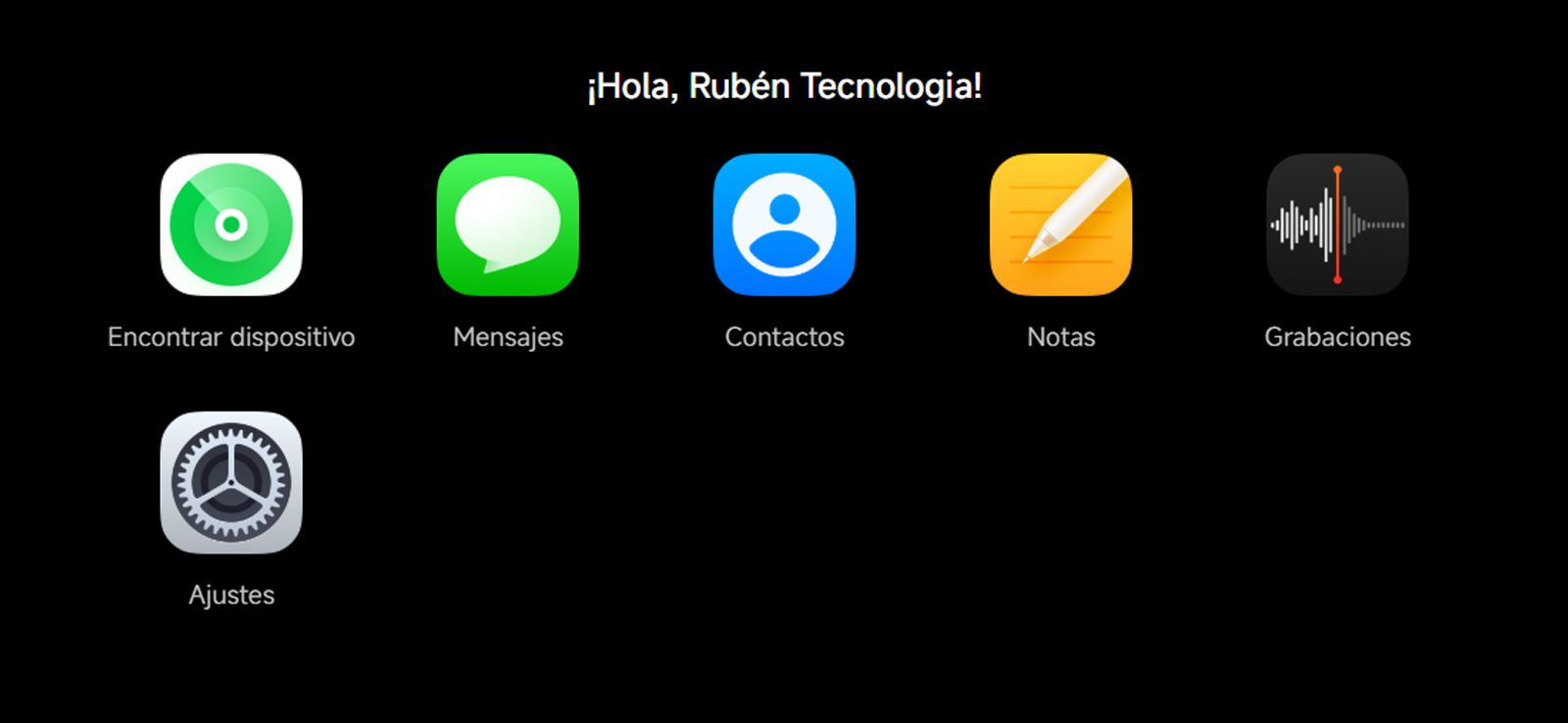 Funciones de Xiaomi Cloud web