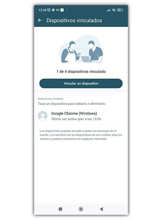 dispositivos vinculados whatsapp