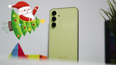 Samsung Galaxy a54 navidad papa noel