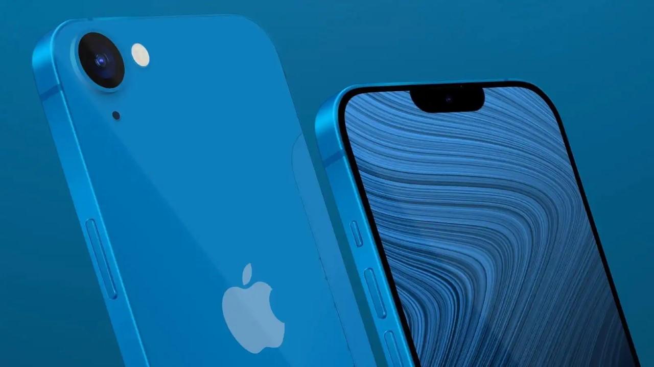 iphone SE concepto azul