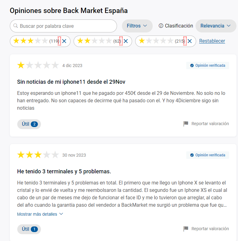 opiniones back market