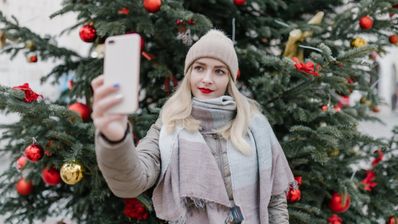 selfie navidad