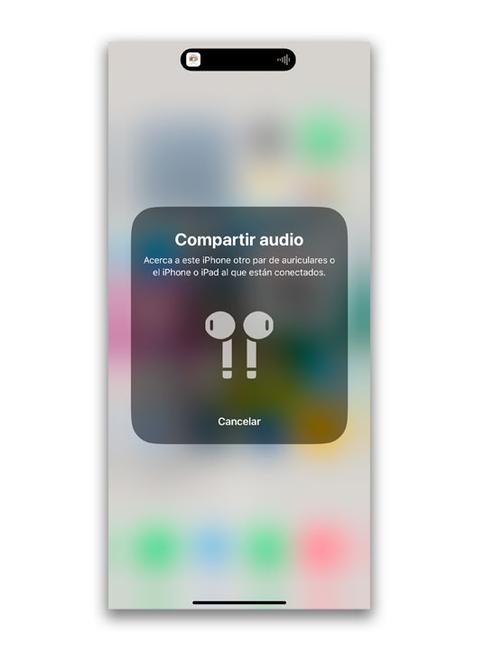 audio compartido iPhone