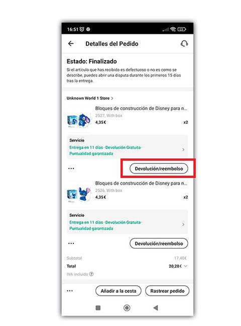 pedidos aliexpress