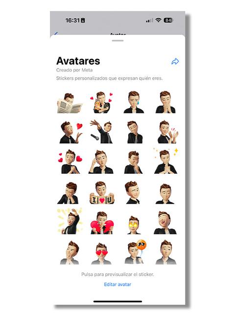 stickers avatares whatsapp